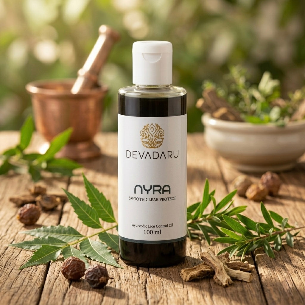 Nyra – Ayurvedic Lice Control Oil (100ml)