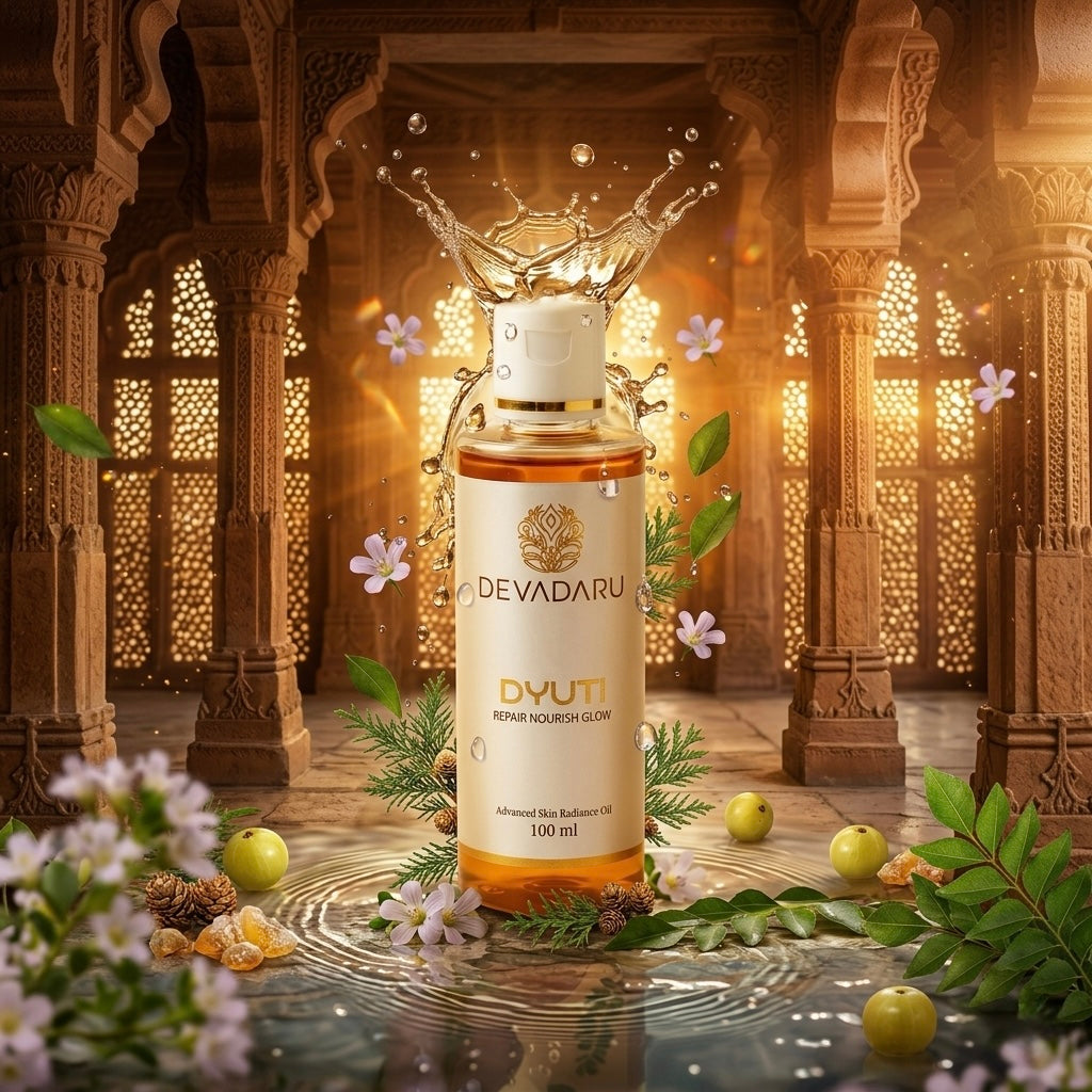 Dyuti Oil – Ayurvedic Skin Care Oil for Pigmentation, Dark Spots, Sun Tan & Natural Glow (100ml)