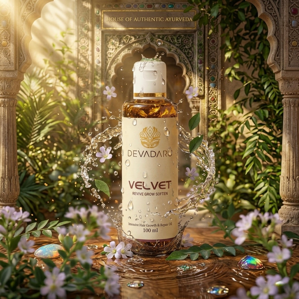 Velvet Oil – Ayurvedic Hair Growth Oil for Hair Fall, Frizzy & Postpartum Hair (100ml)