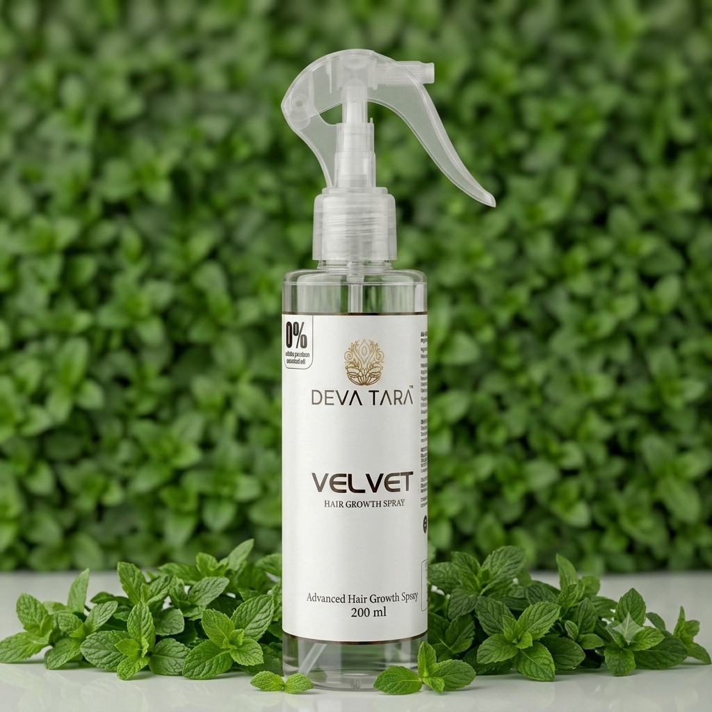 Velvet Hair Growth Spray – Ayurvedic Scalp Spray for Hair Fall Control & Hair Growth